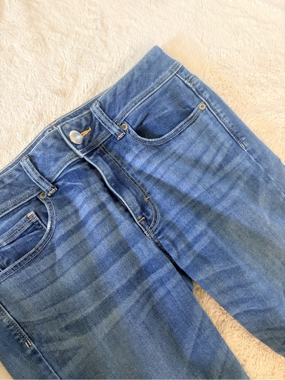 American Eagle Mid‑Rise Bootcut Jeans – Size 12 Short | Y2K Revival | - Picture 5 of 13